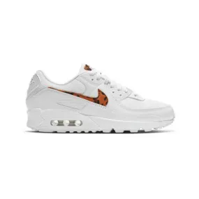 Nike Women's Air Max 90 AX (White/ Leopard Print Orange ...