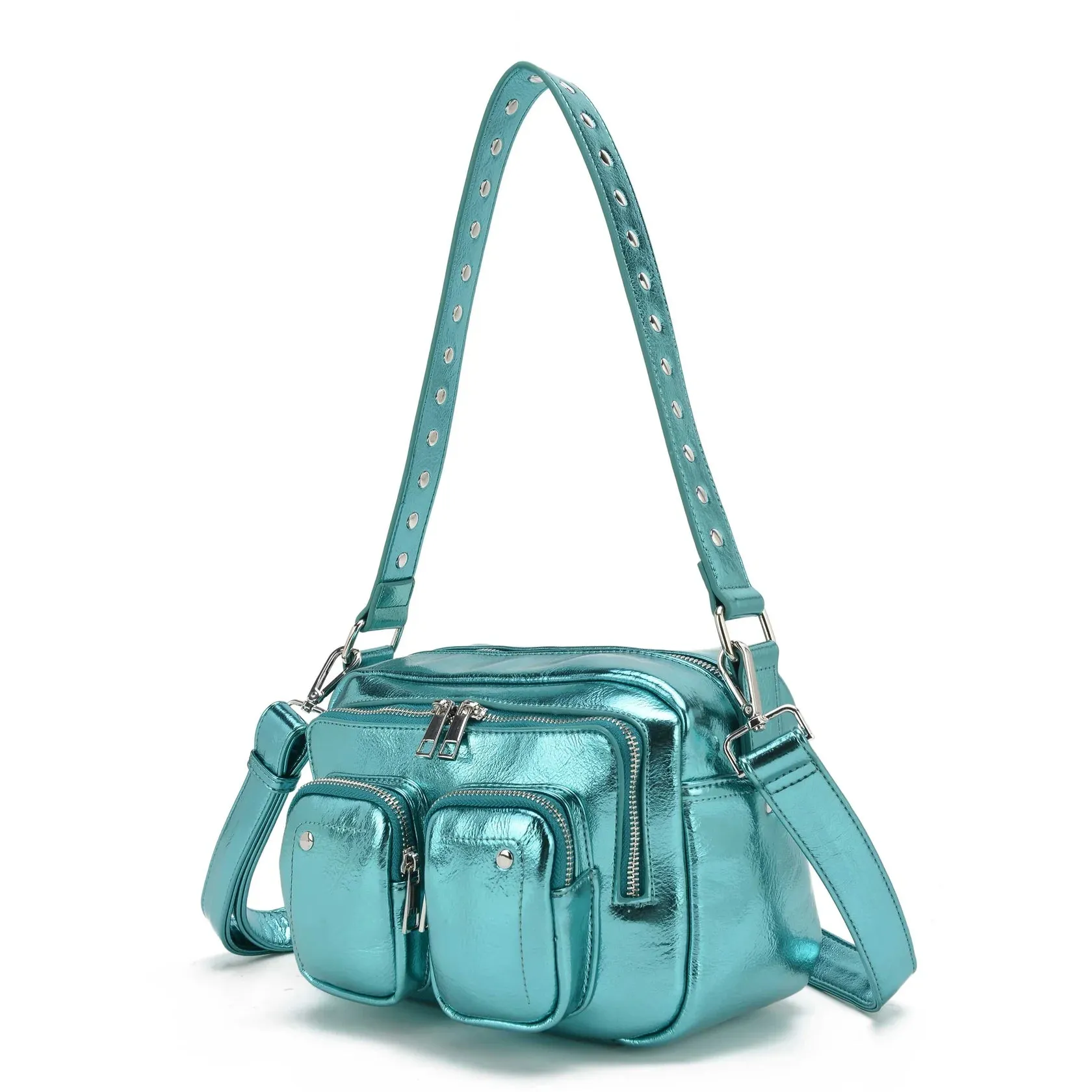 NUNOO | CROSSBODY MUJER | ELLIE RECYCLED COOL LIGHT BLUE LIGHT BLUE | AZUL