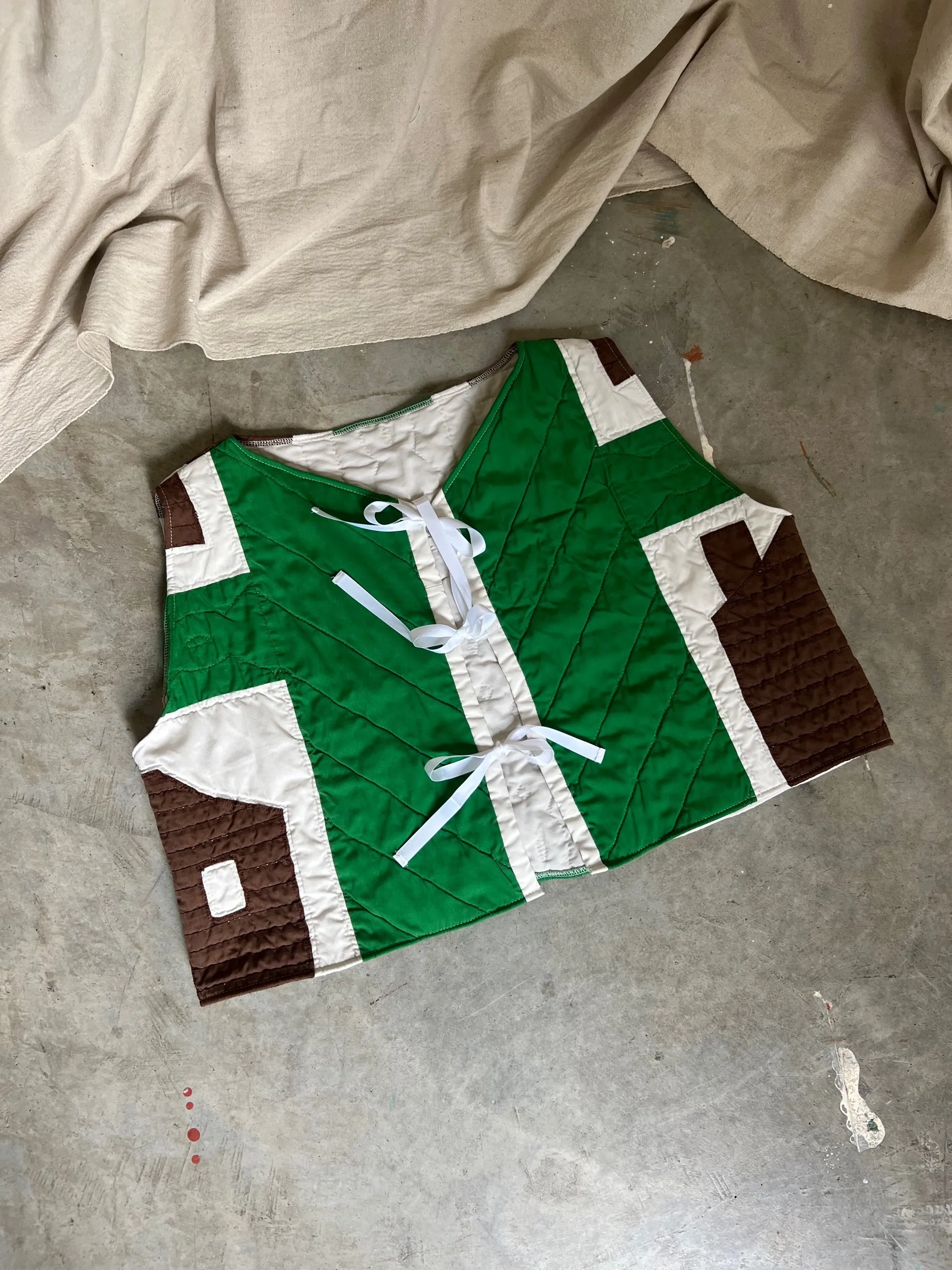 OOAK Handmade Quilt Vest, Large-3XL-