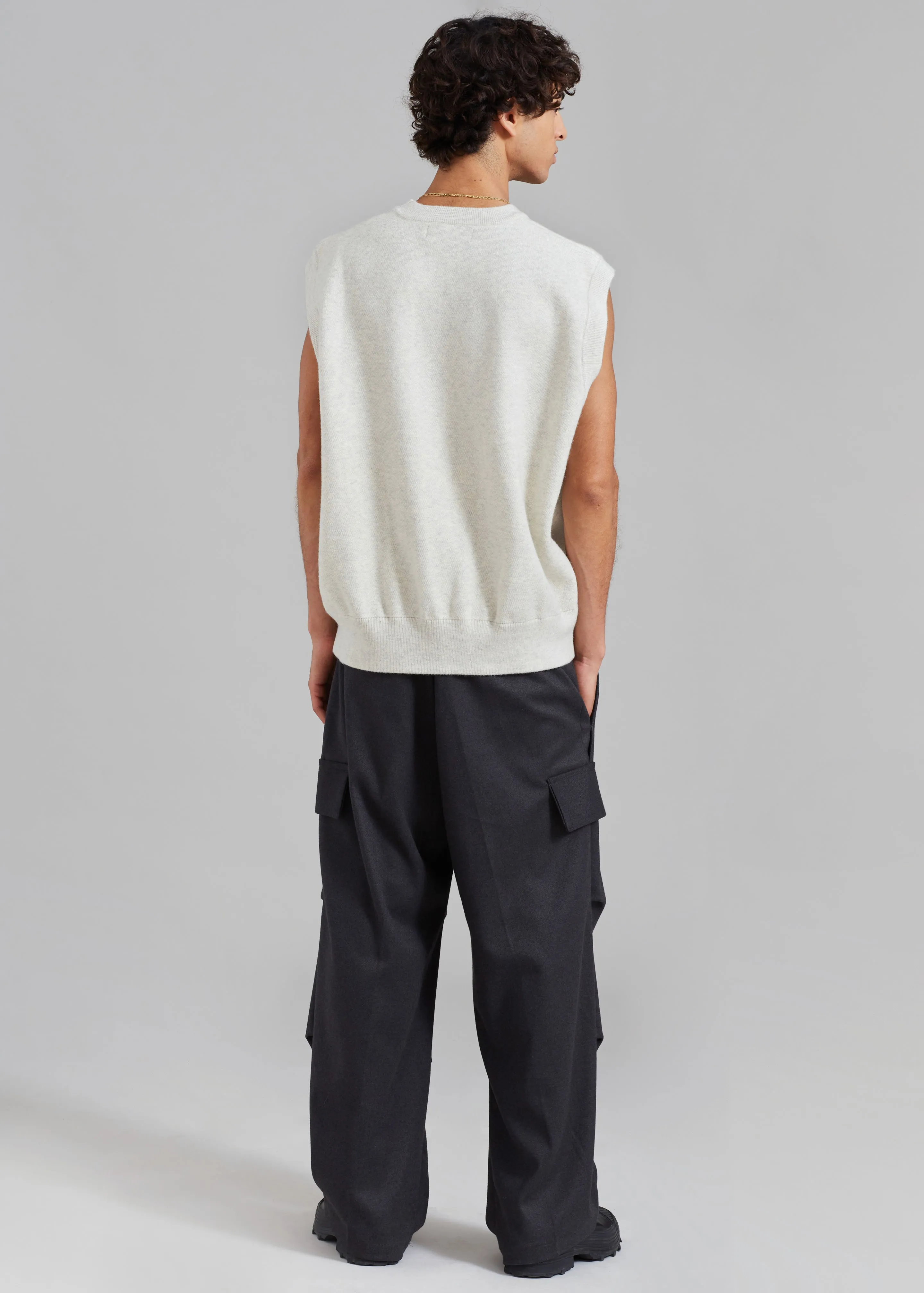 Owen Knit Vest - Grey Melange