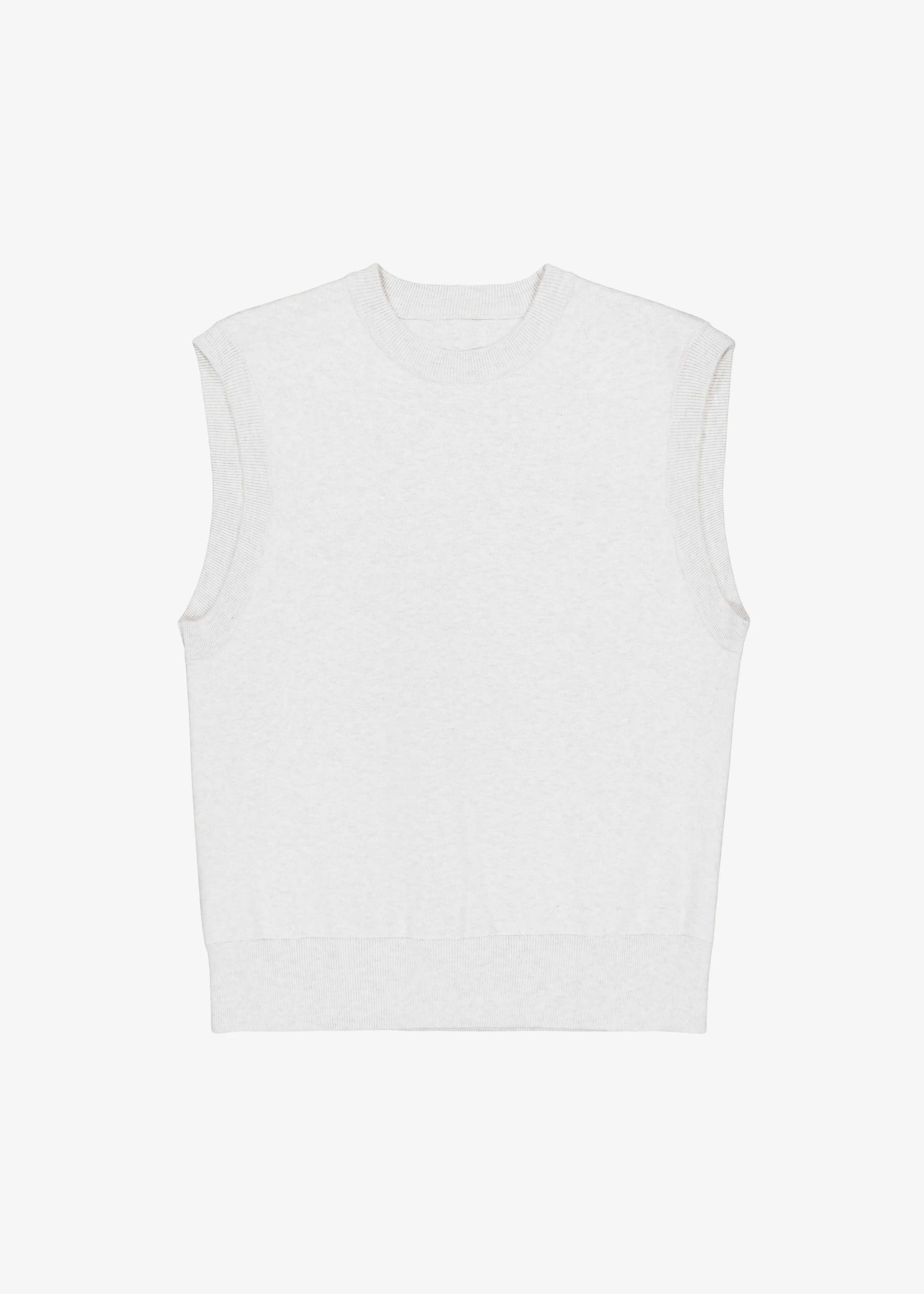 Owen Knit Vest - Grey Melange