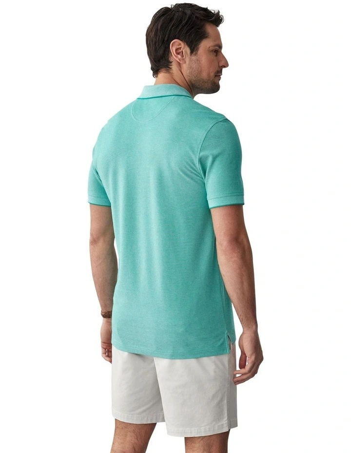 Oxford Performance Pocket Polo in Green