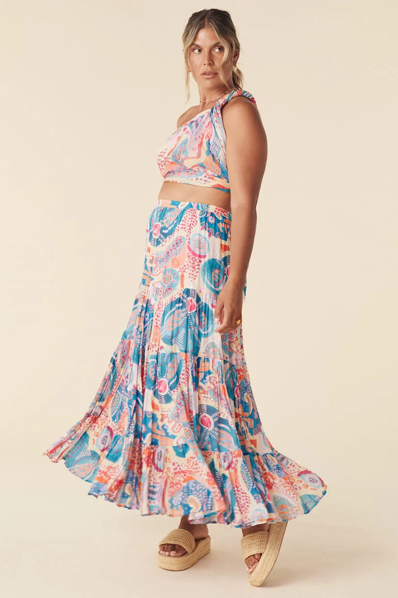 Patria Pia Tiered Maxi Skirt