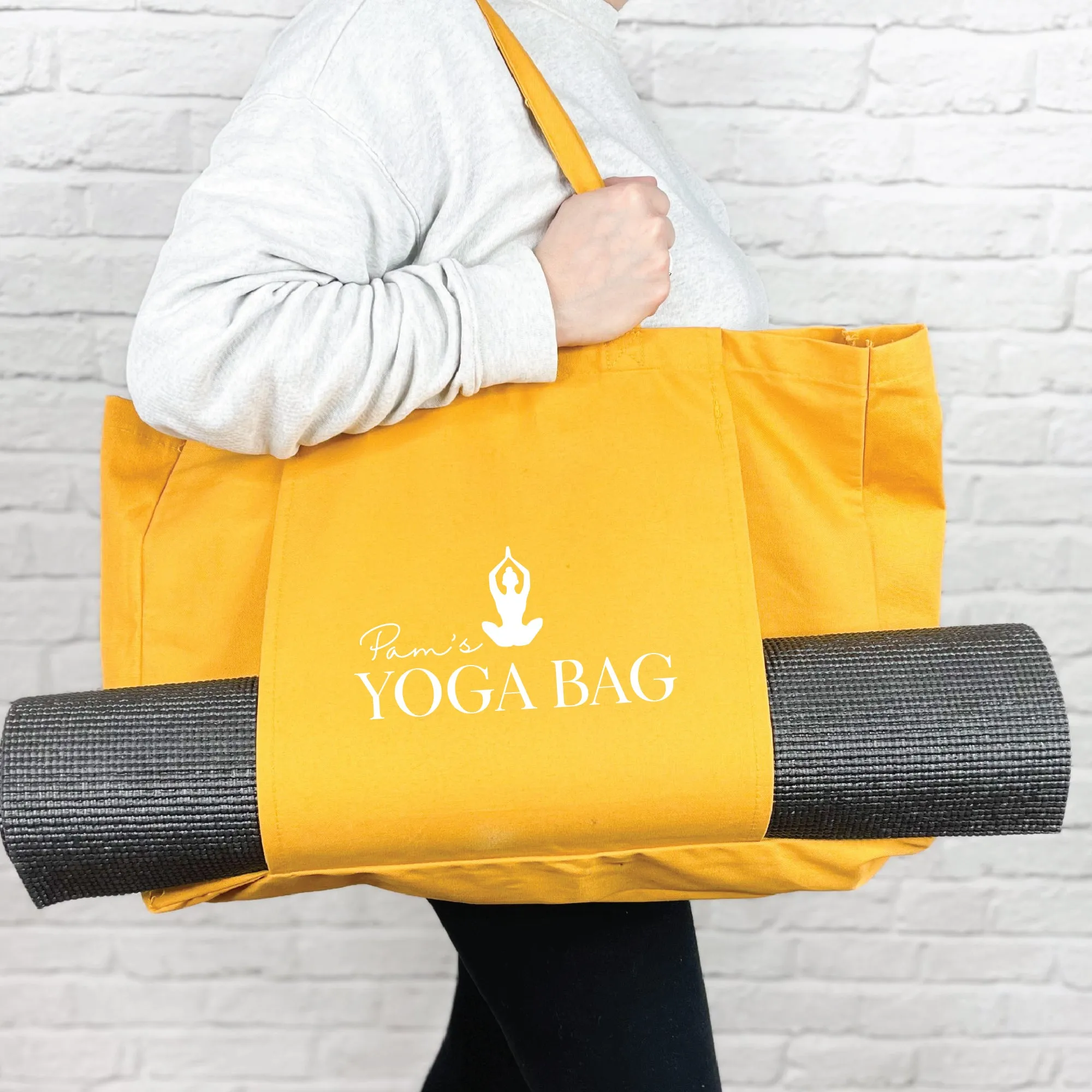 Personalised Organic Yoga Bag