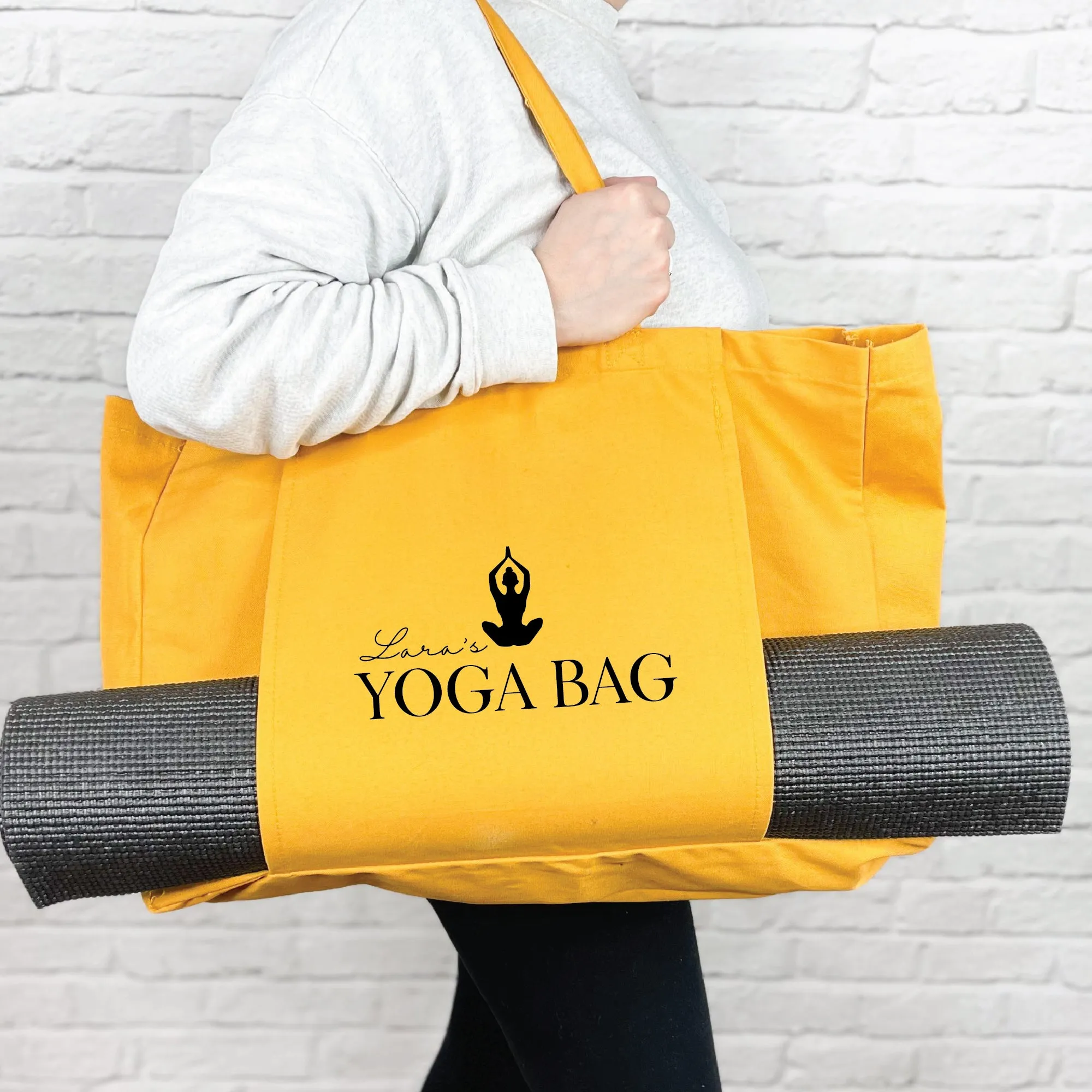 Personalised Organic Yoga Bag