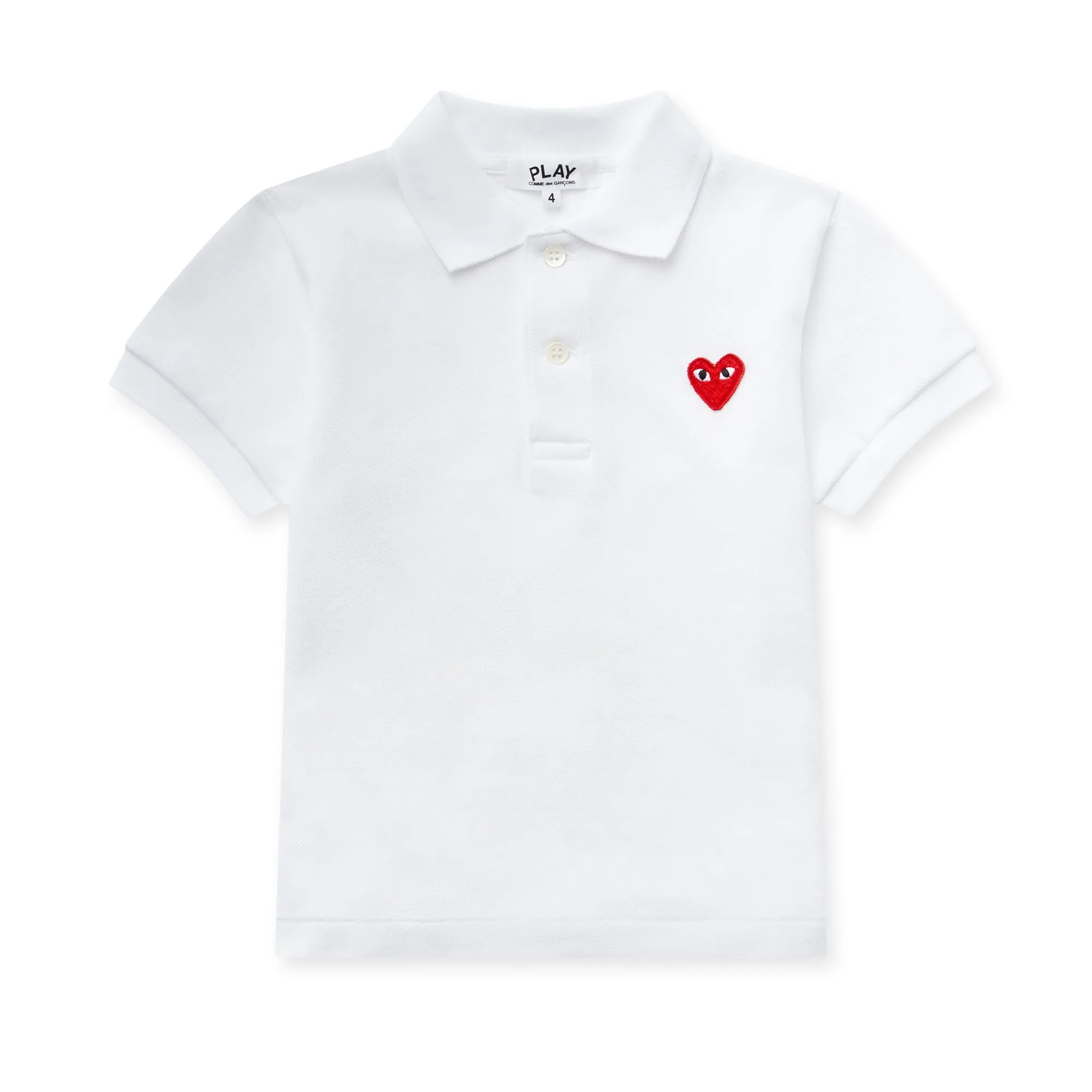 Play Red Kid’s Polo Shirt  White