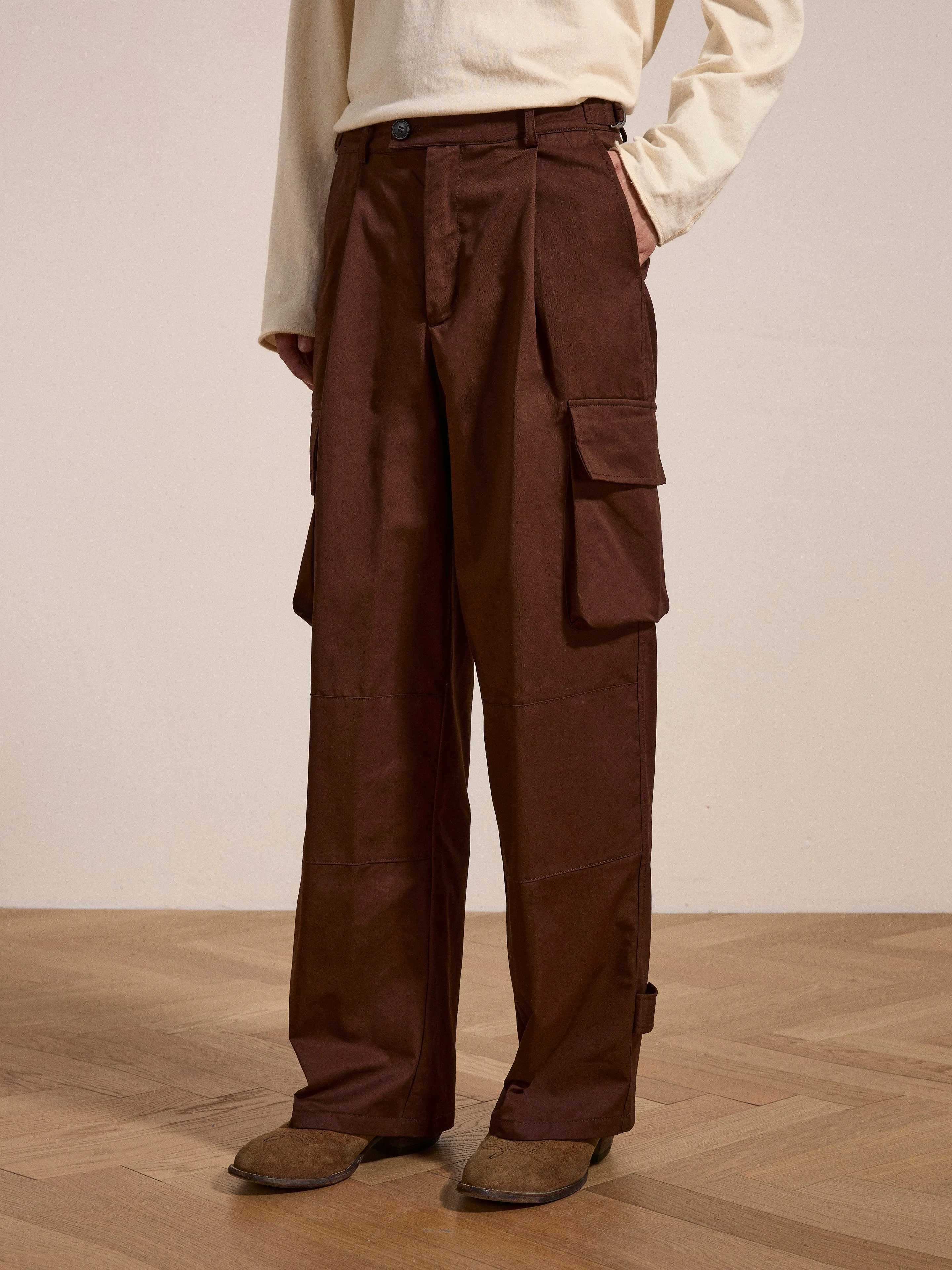 Pleated Pocket Trousers