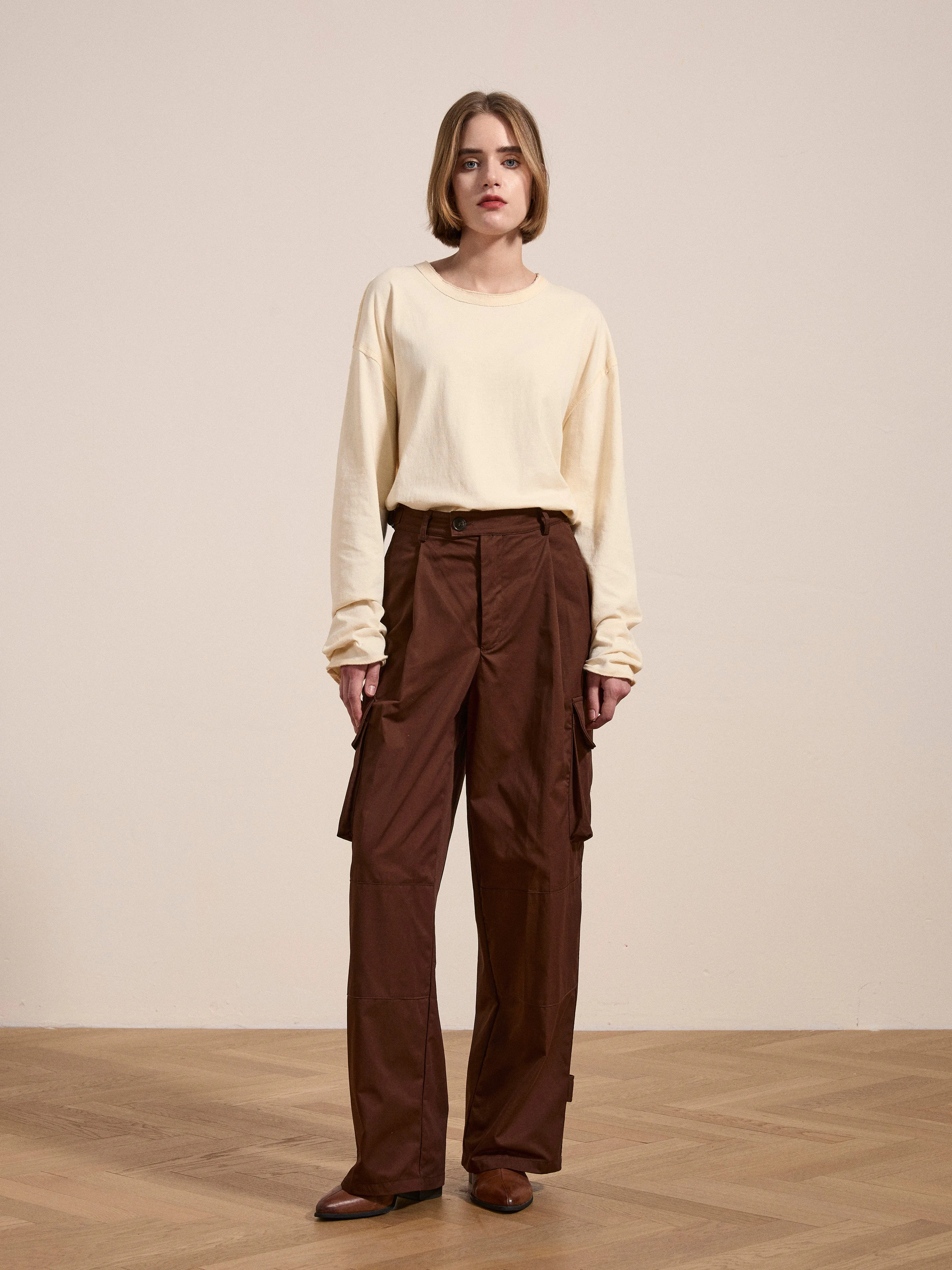 Pleated Pocket Trousers