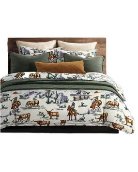 Product Name:  HiEnd Accents 3pc Ranch Life Reversible Duvet Cover Bedding Set - Super Queen