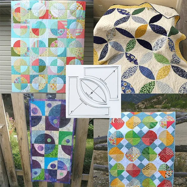 Quick Curve Quilt Template Set (3 Pcs)