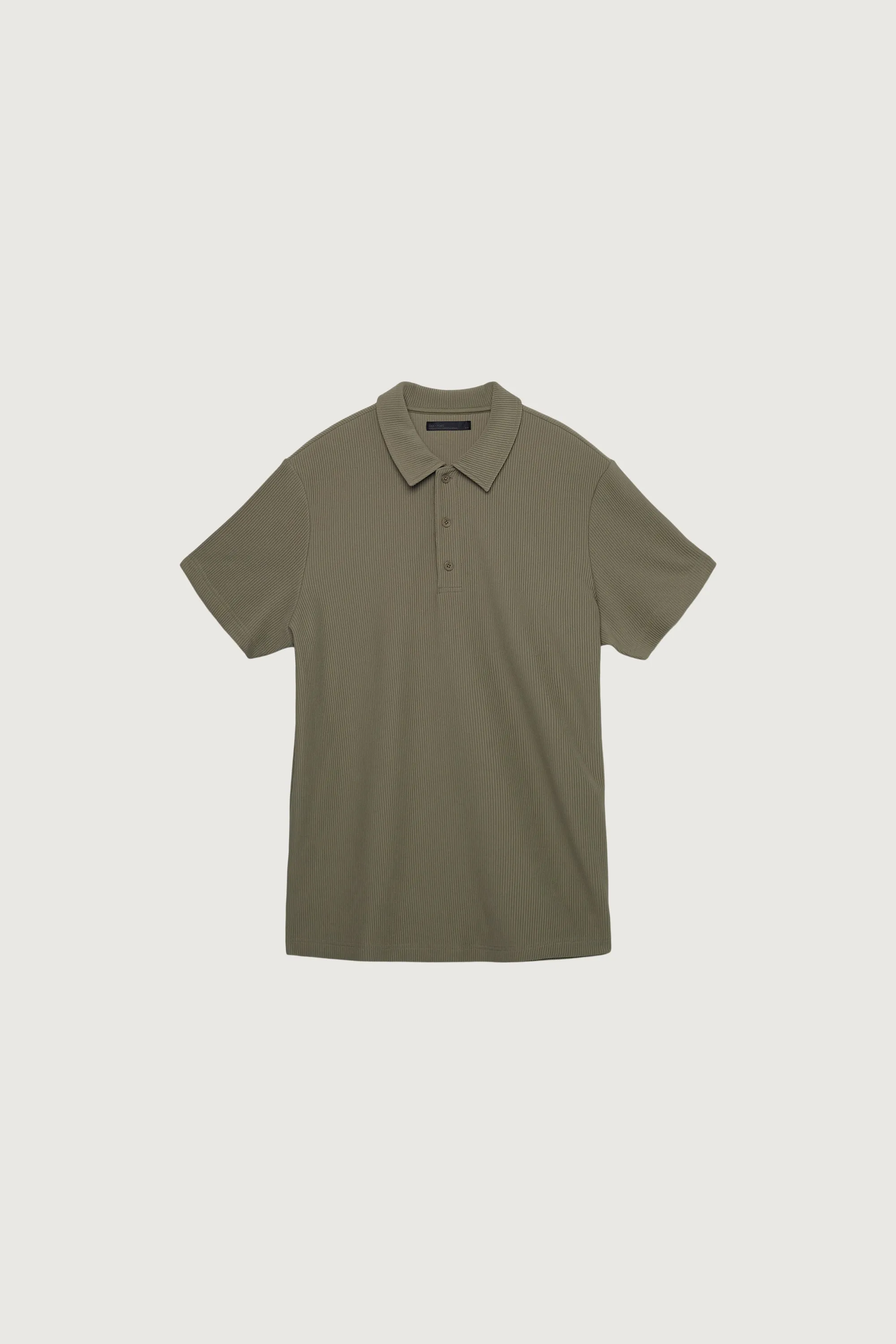 RIBBED POLO T-SHIRT