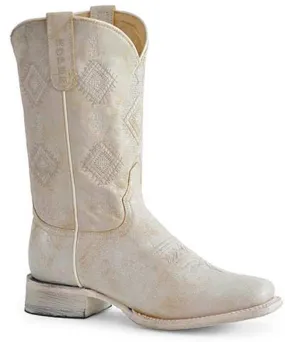 Roper Women's White Aztec Boot