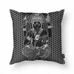 SACRED GANESHA THROW PILLOW