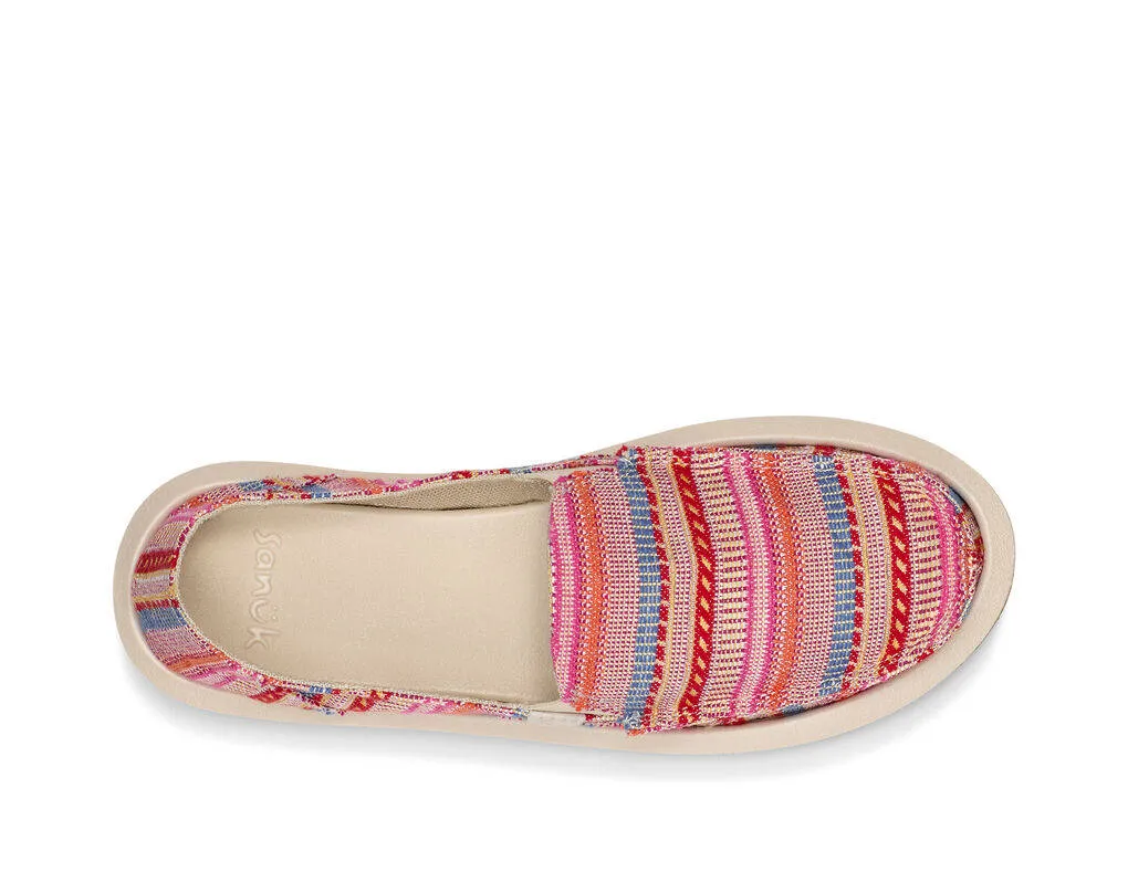 Sanuk Womens Donna Blanket Red Multi