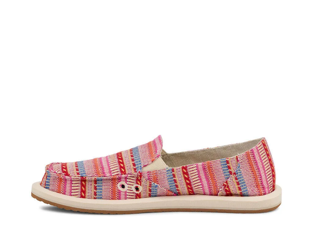 Sanuk Womens Donna Blanket Red Multi