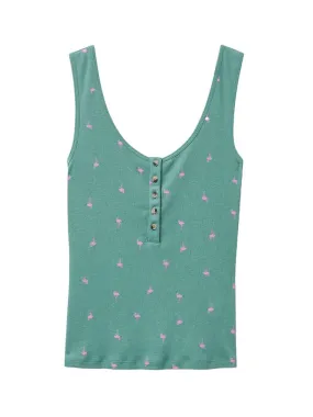 Sherbet Vest                             Teal Print