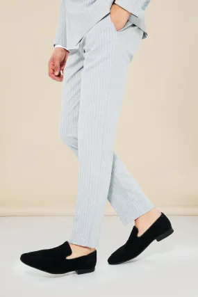 Slim Pinstripe Suit Trousers