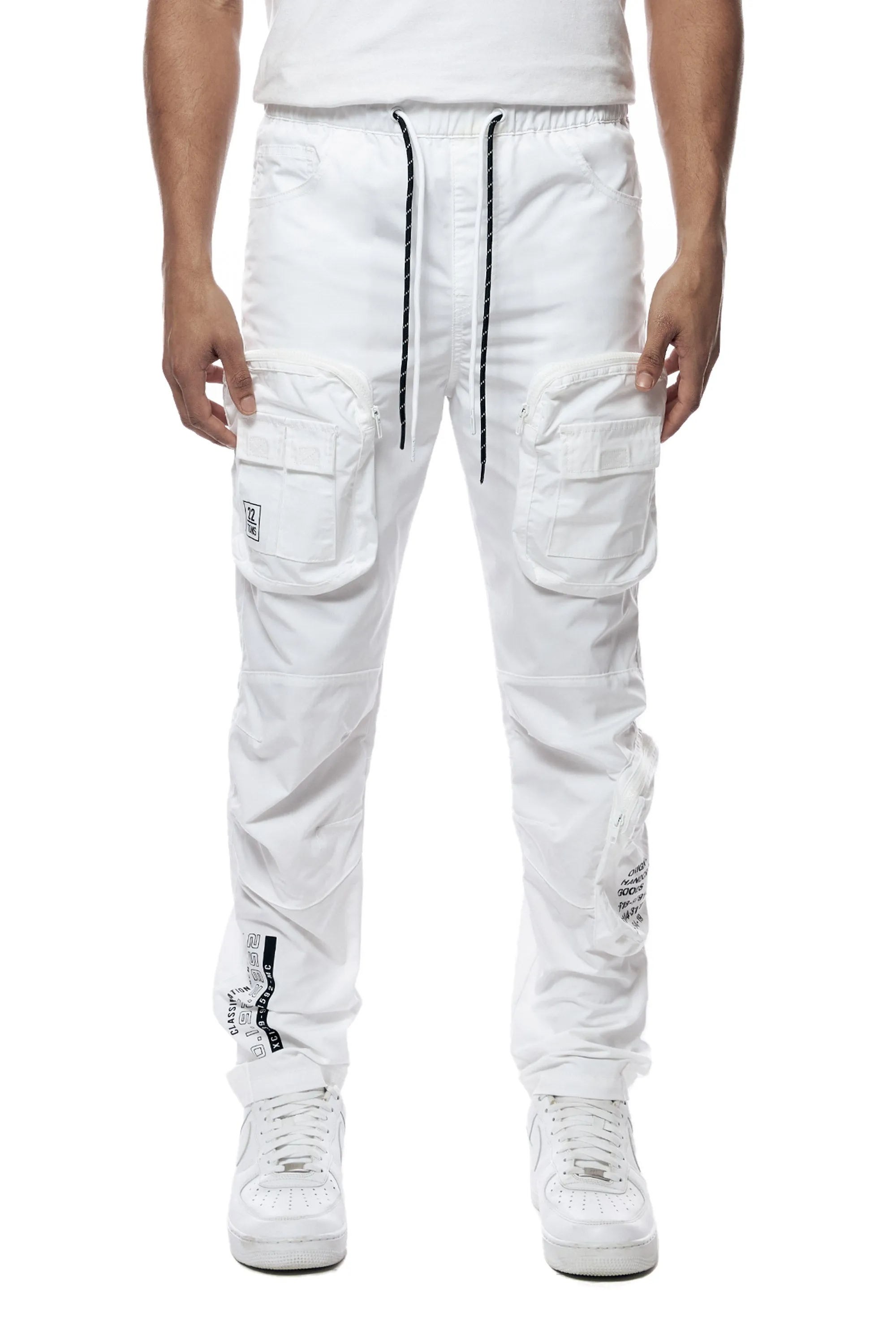 Smoke Rise - Windbreaker Joggers - White