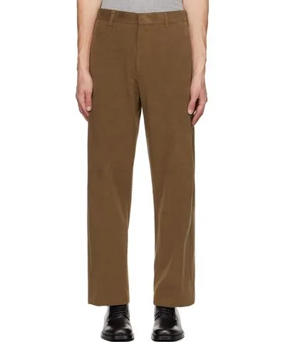 Solid Homme Brown Pleated Trousers