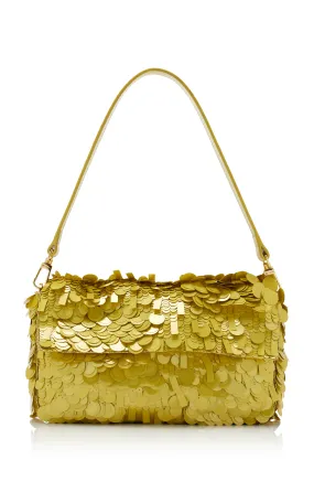 STAUD Timmy Sequined Shoulder Bag