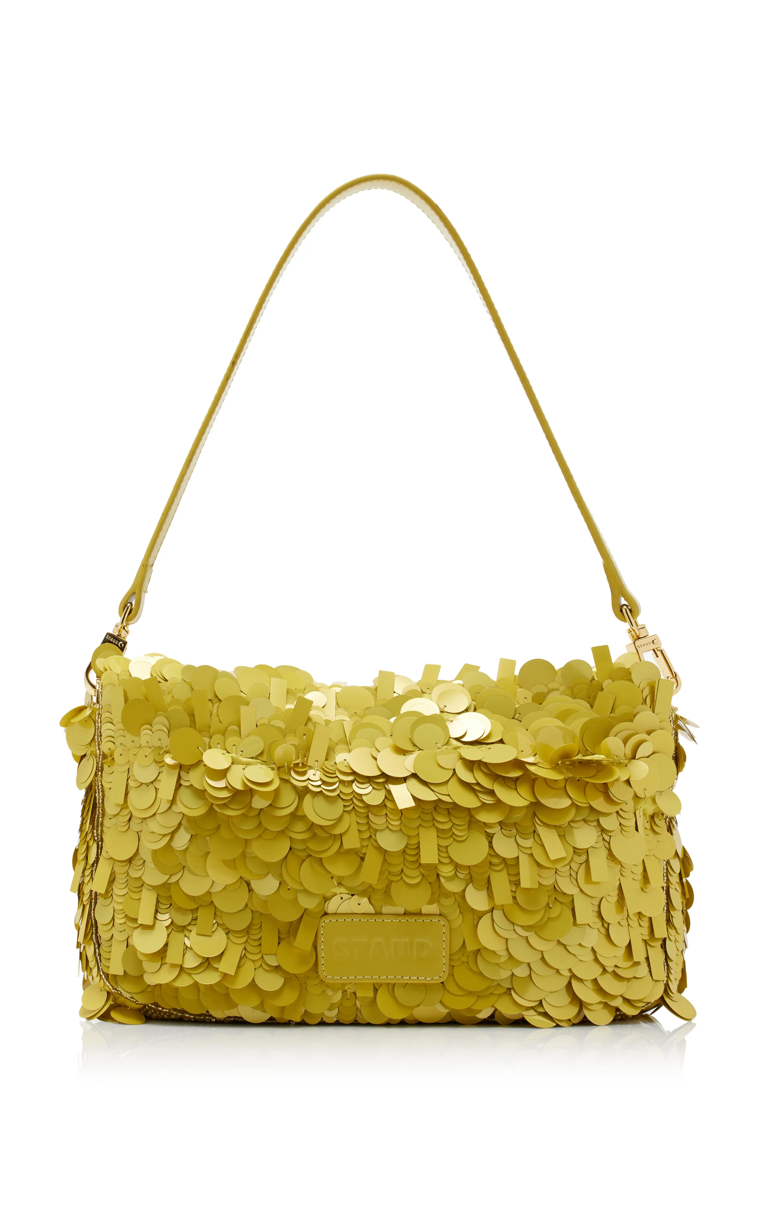 STAUD Timmy Sequined Shoulder Bag