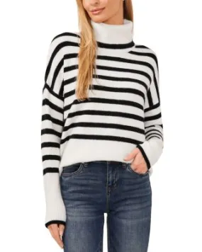 Striped Turtleneck Sweater