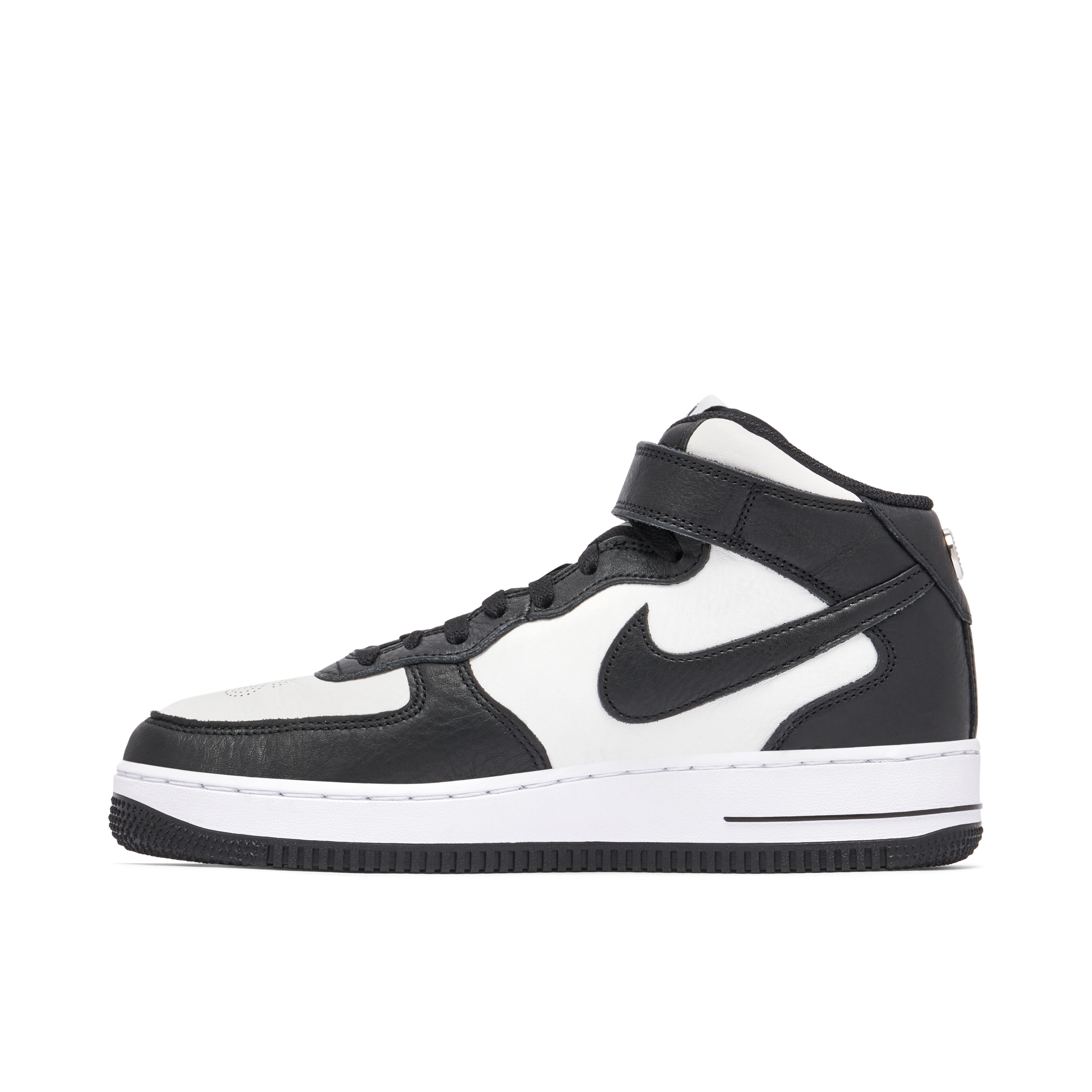 Stussy x Nike Air Force 1 Mid Black White | DJ7840-002 | Laced