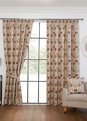 Sundour Aylesbury Pair of Pencil Pleat Jacquard Lined Curtains | Kaleidoscope