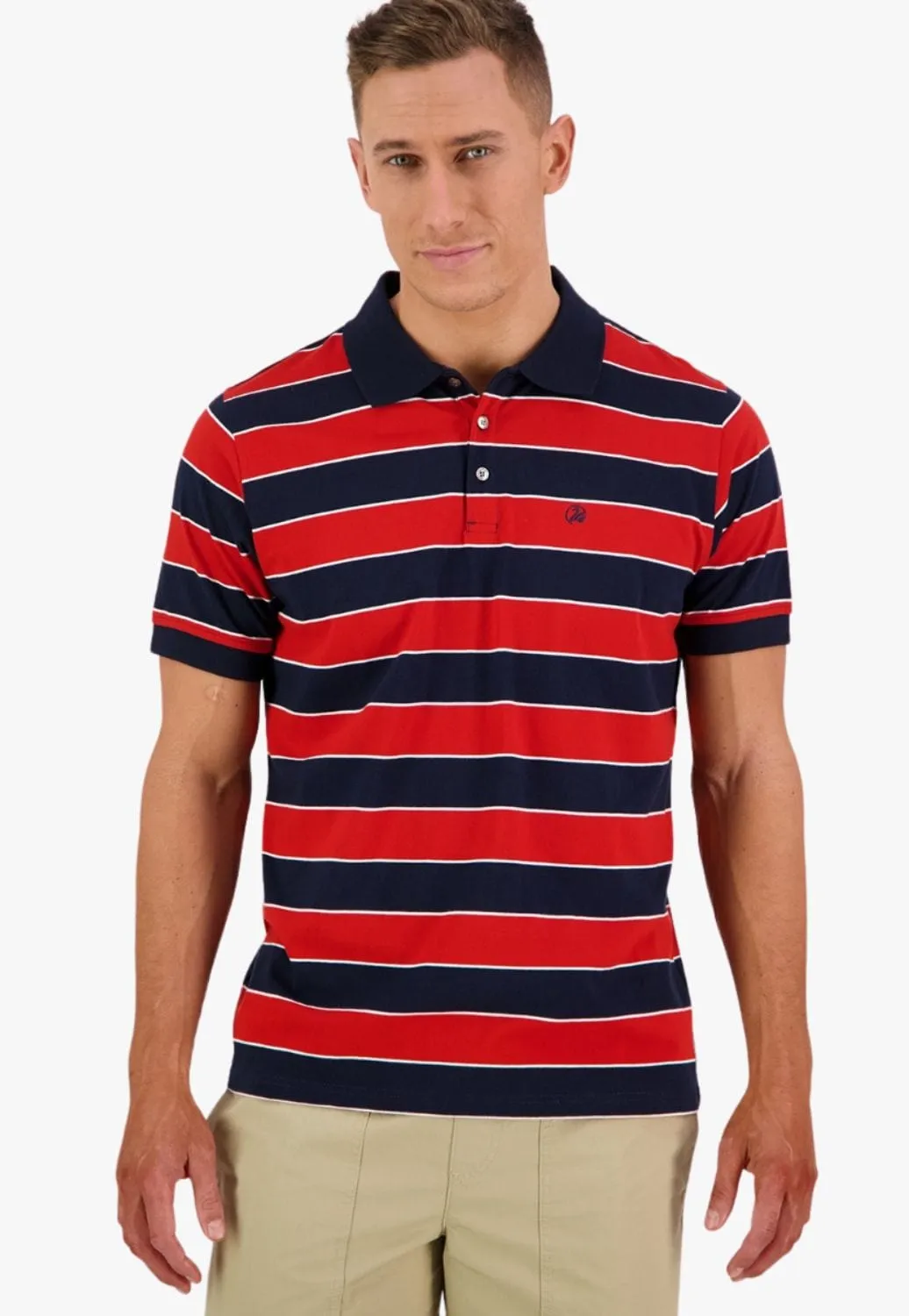 Swanndri Mens Brooksville Stripe Polo