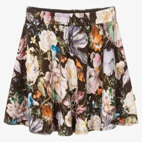 Teen Girls Floral Cotton Skirt