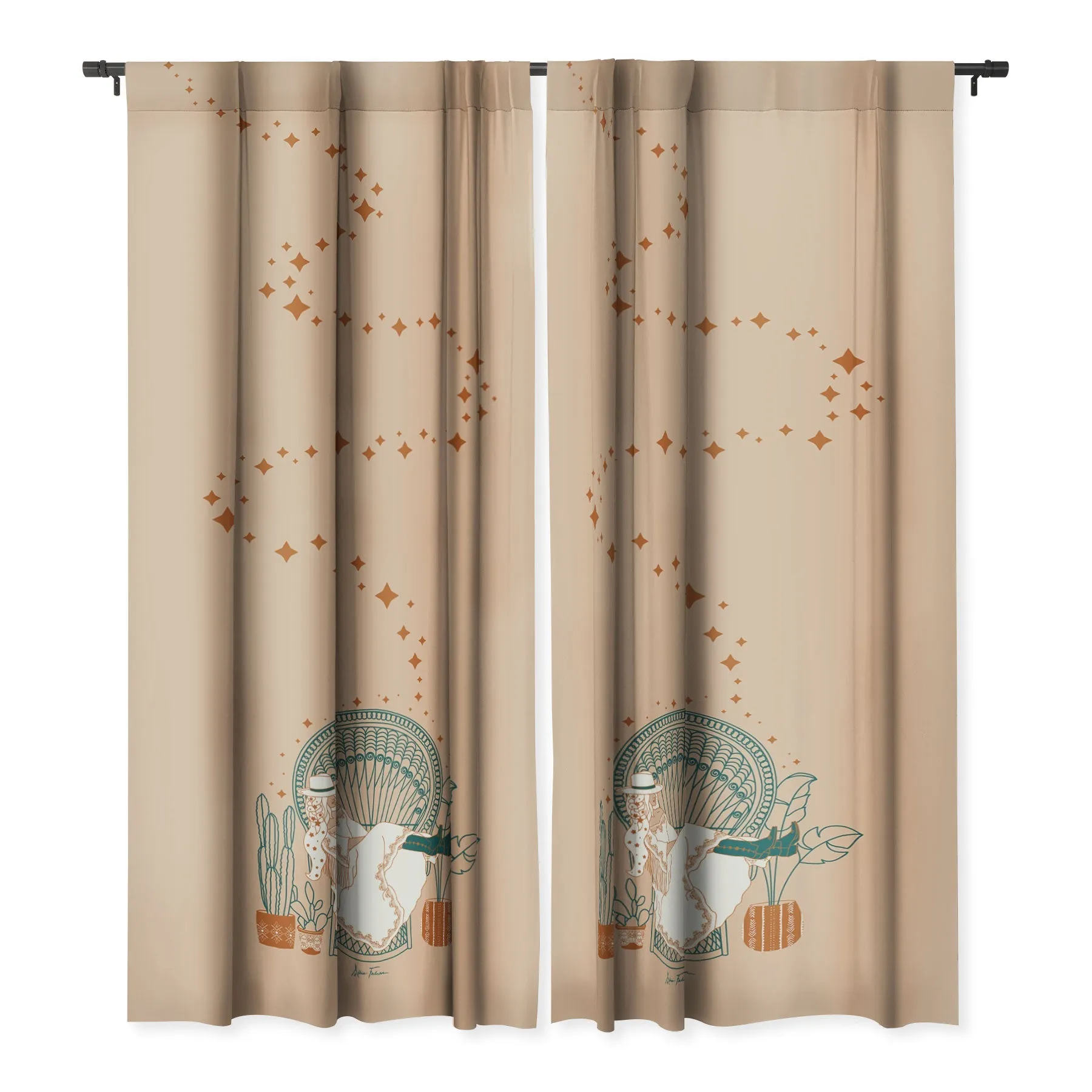 Texas Bohemia Blackout Window Curtains (DS) DD