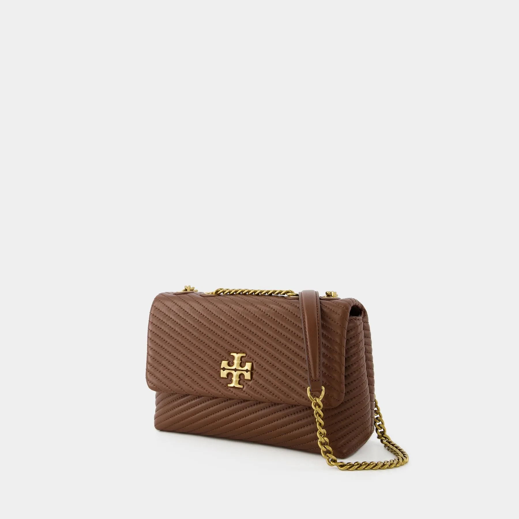 Tory Burch  Kira Moto Quilt Small Convertible Bag - Tory Burch - Leather - Brown