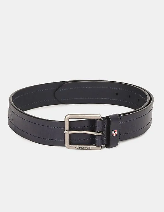 U.S. Polo Assn. Stitched Leather Belt