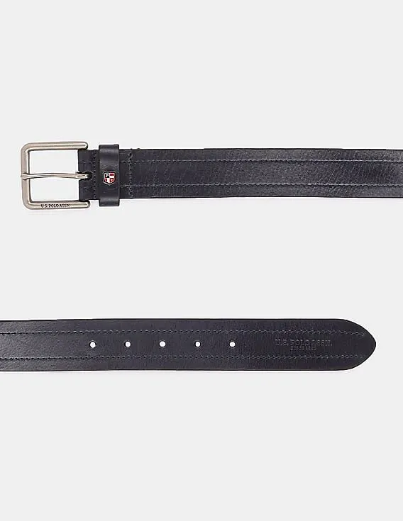 U.S. Polo Assn. Stitched Leather Belt