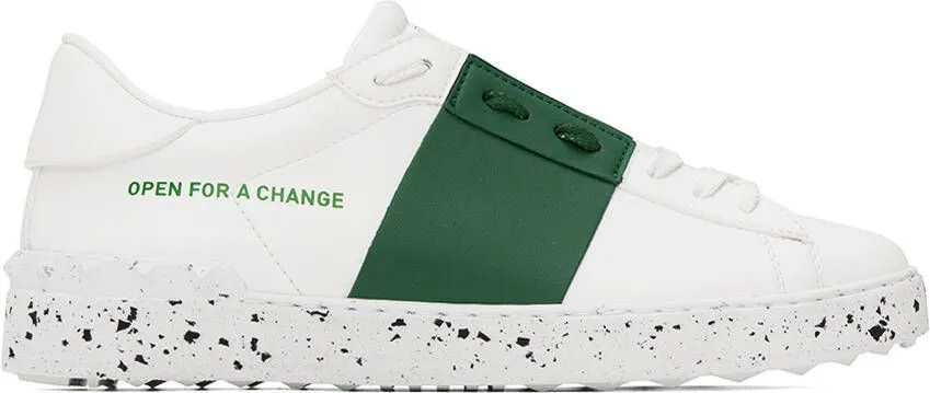 Valentino Garavani White 'Open For A Change' Sneakers