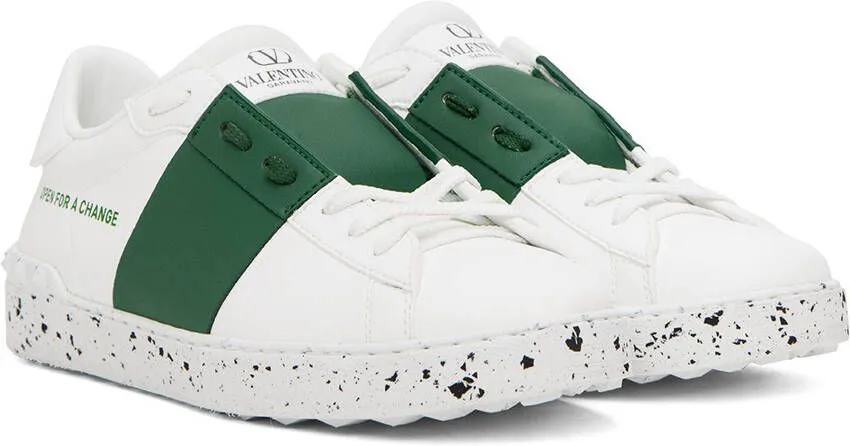 Valentino Garavani White 'Open For A Change' Sneakers