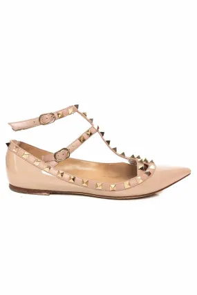 Valentino Size 37.5 Rockstud Flats