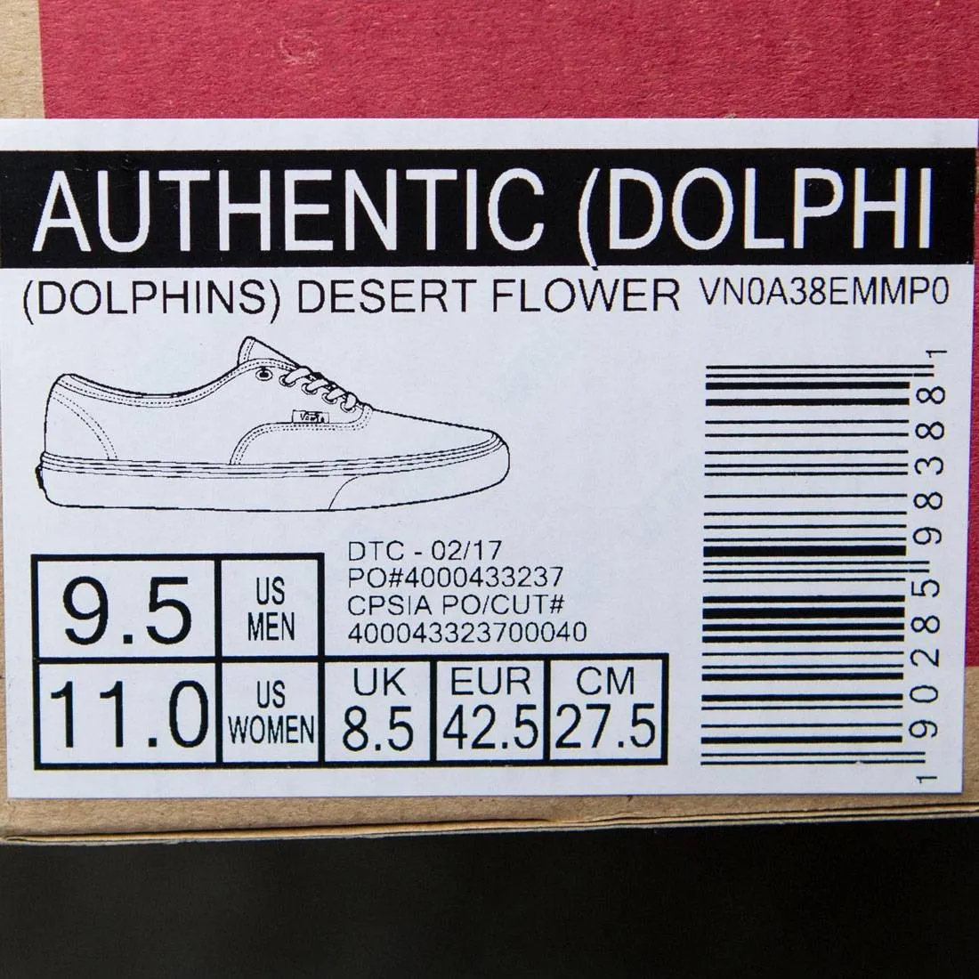 Vans Men Authentic - Dolphins (black / dolphin)