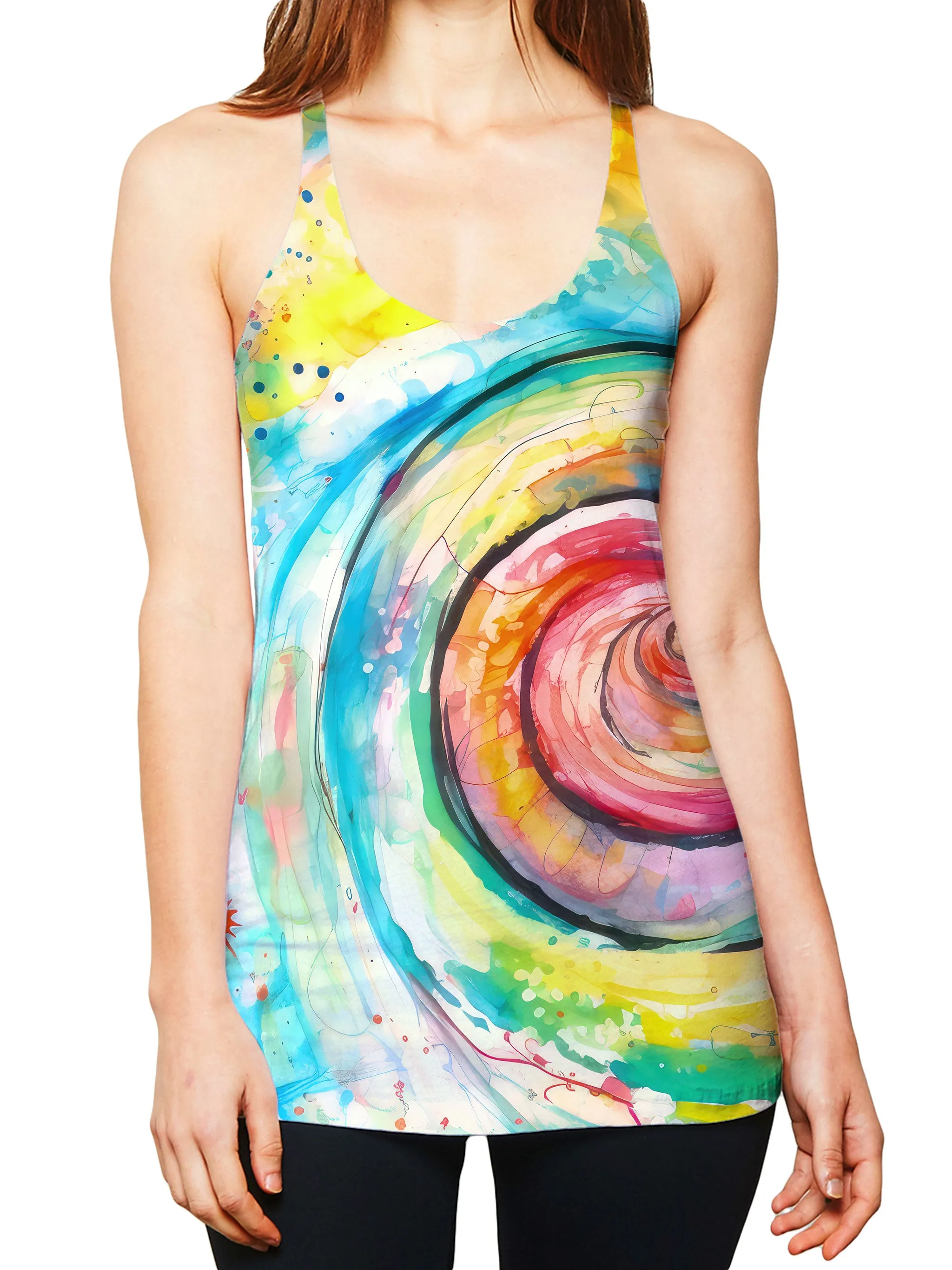 Water Color Swirl Women's Tank