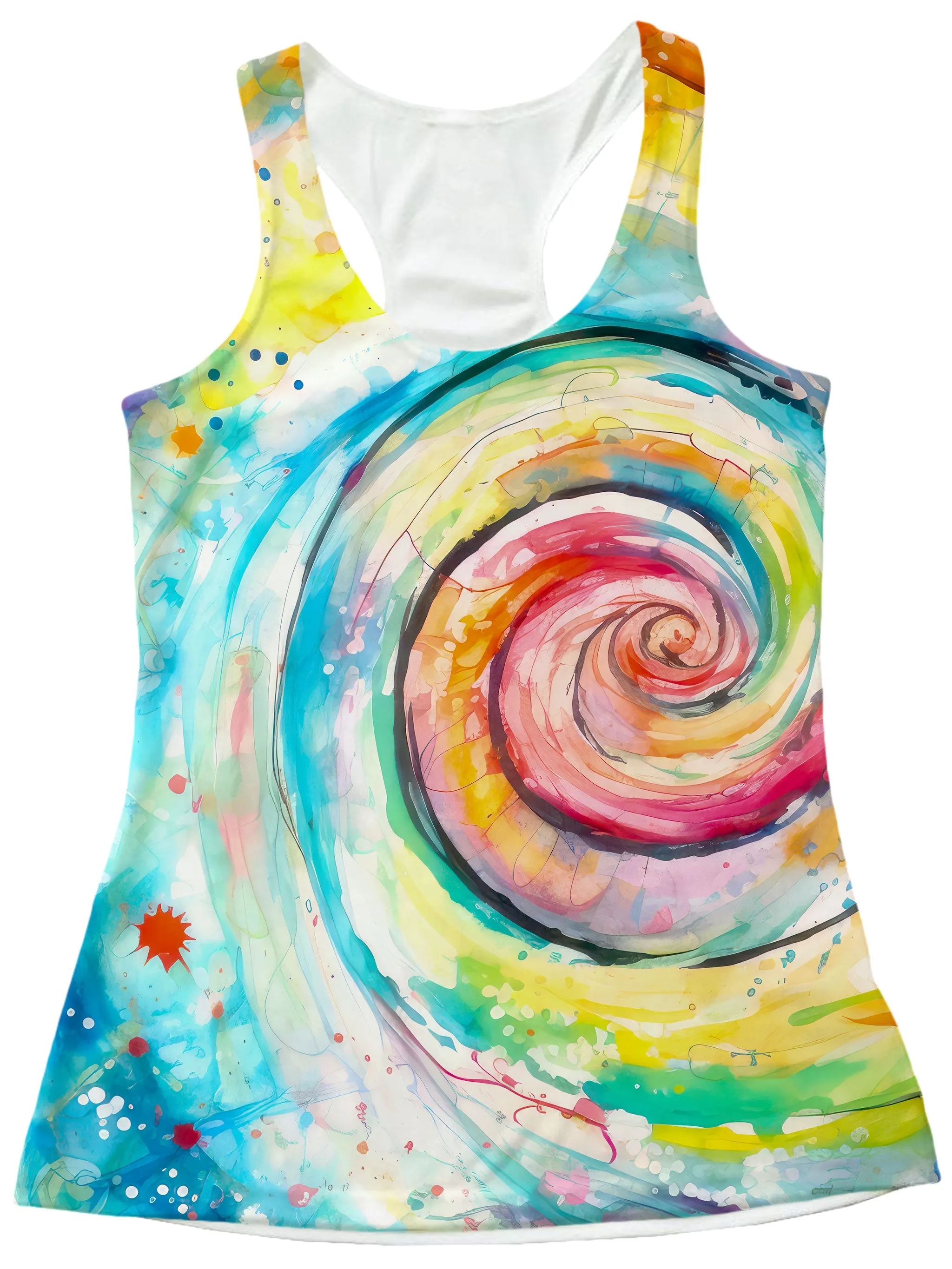 Water Color Swirl Women's Tank