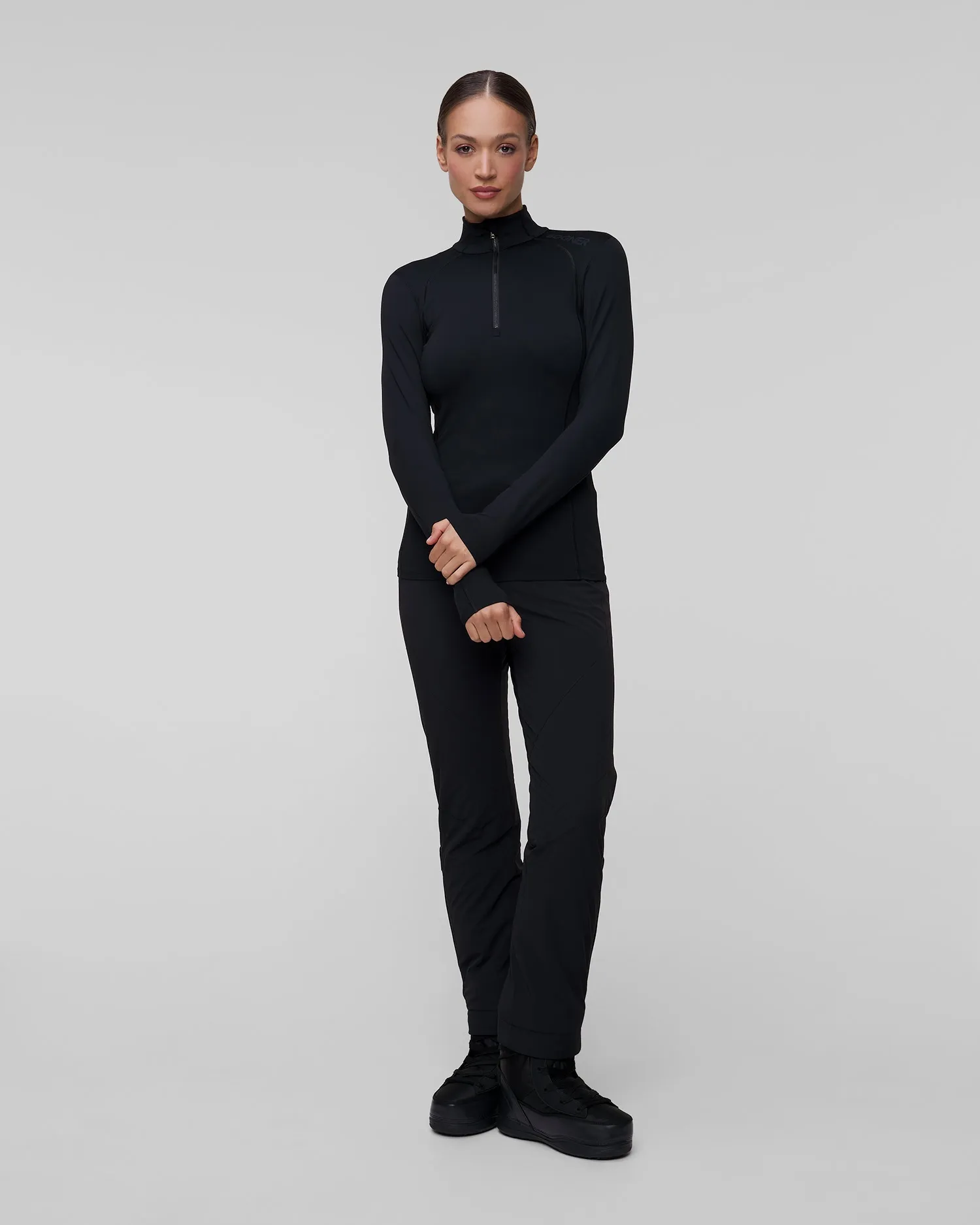 Women's black ski turtleneck BOGNER Medita1 51745952-26