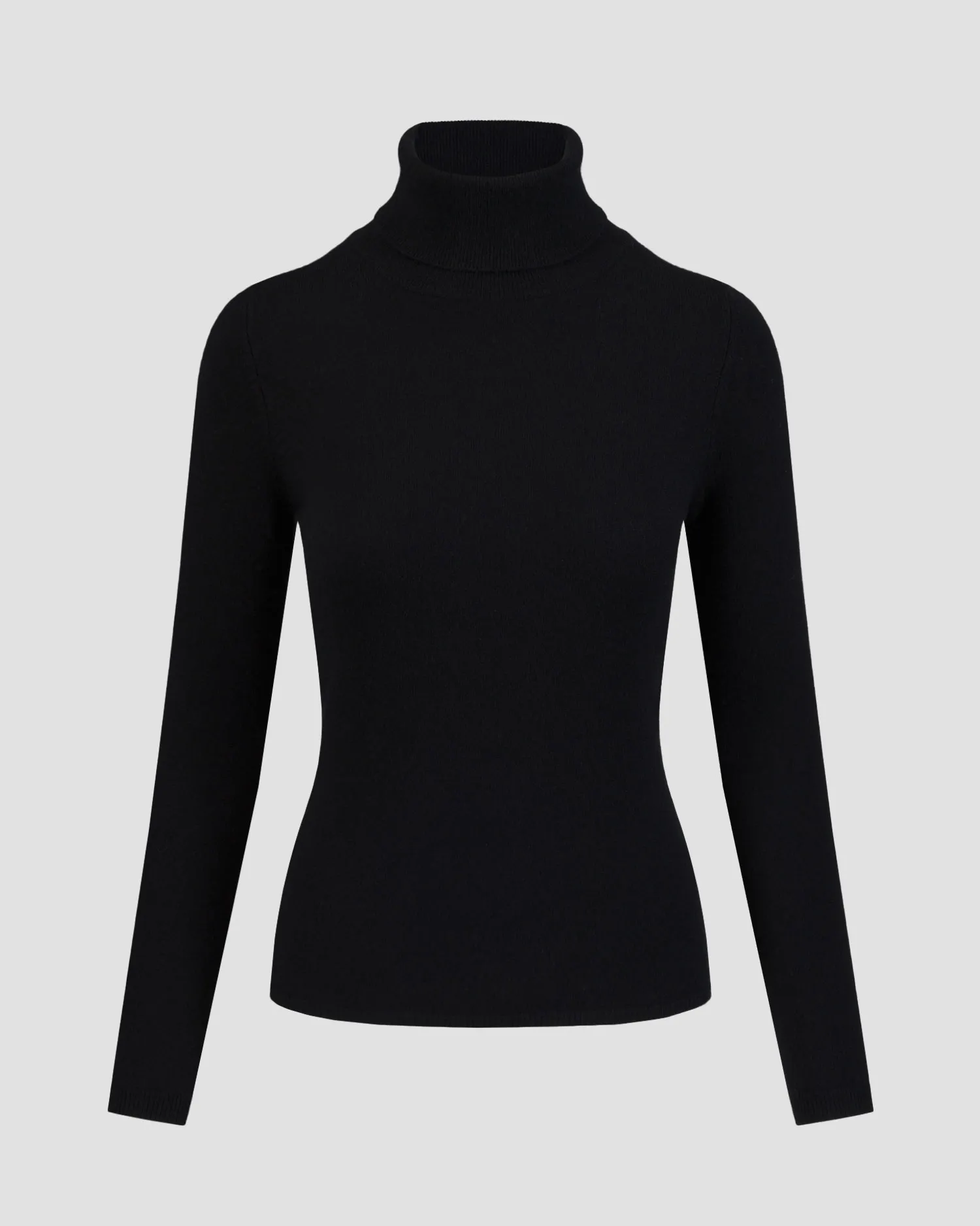 Women's black turtleneck jumper Allude 11106-90