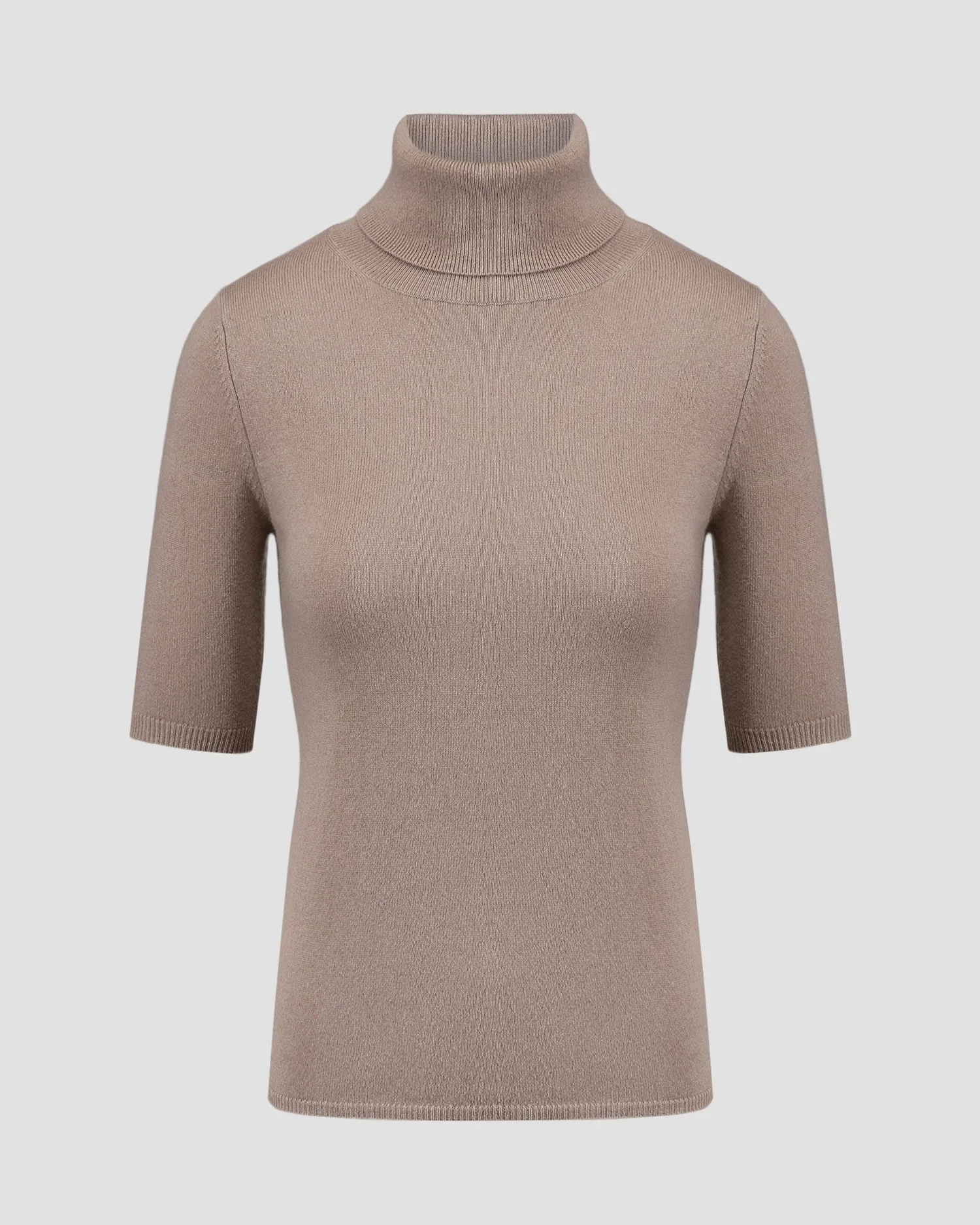 Women's brown cashmere turtleneck jumper Allude 11108-85