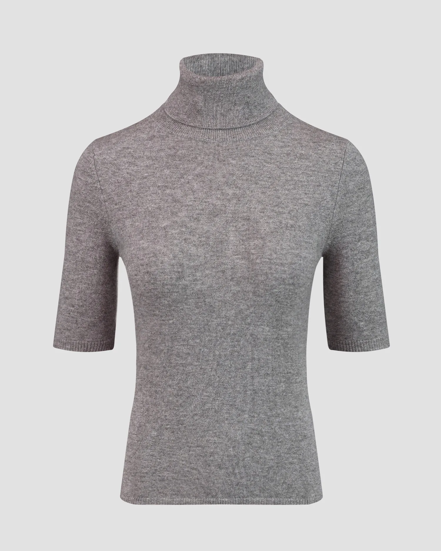 Women's grey cashmere turtleneck jumper Allude 11108-83