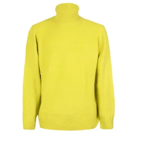 WOOL TURTLENECK Man Yellow Lime 