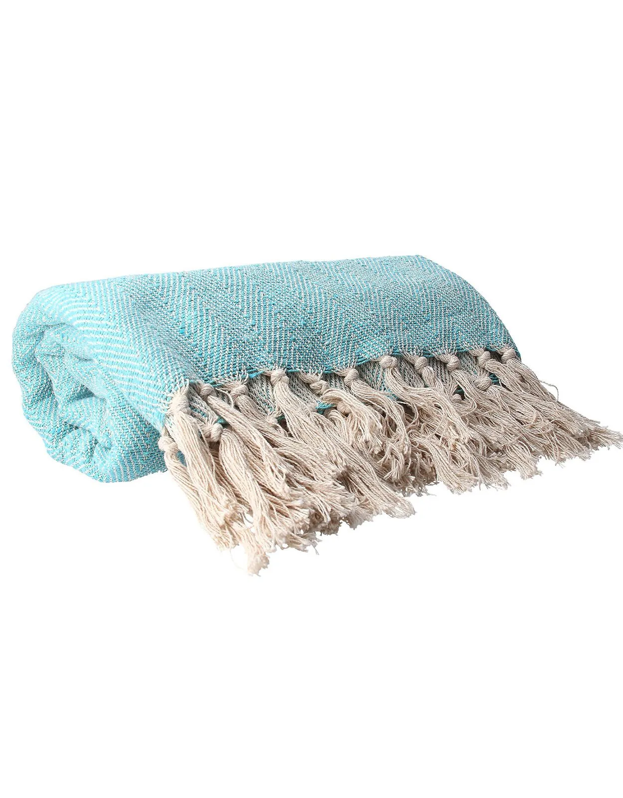 Woven Tassel Blanket Throw