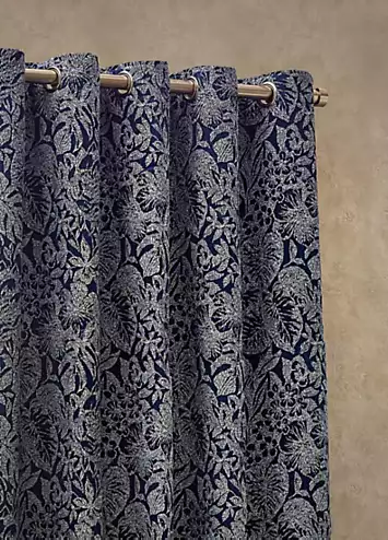 Wylder Nature Bali Lined Eyelet Jacquard Curtains | Kaleidoscope