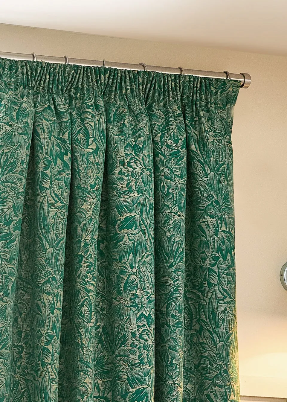 Wylder Nature Grantley Jacquard Pencil Pleat Curtains