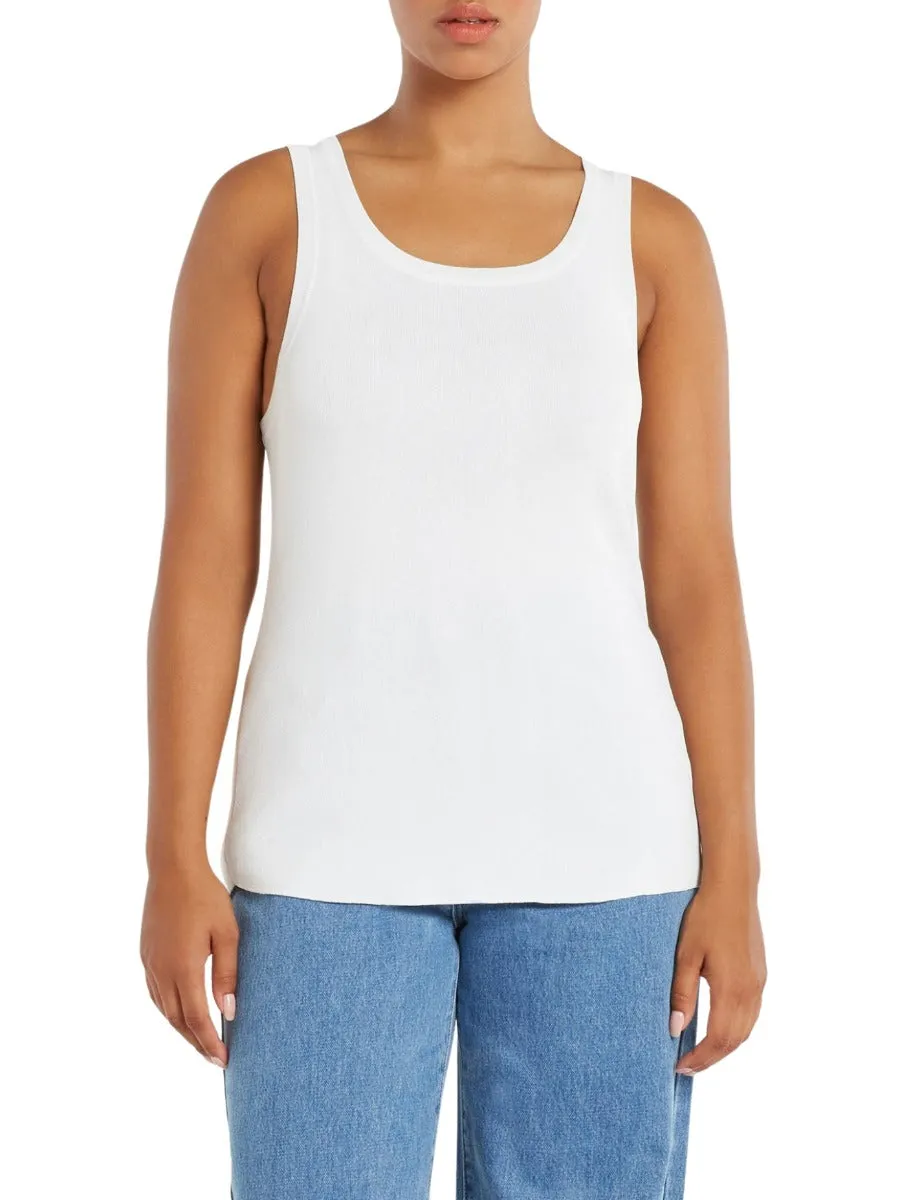 Zulu & Zephyr Wayfarer Knit Tank White