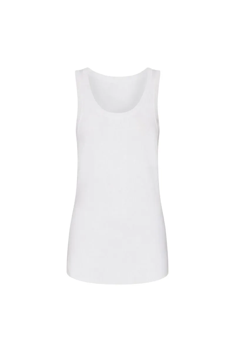 Zulu & Zephyr Wayfarer Knit Tank White